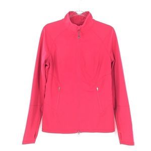 Zella Pink Zipup Pocket Jacket Excellent Condition